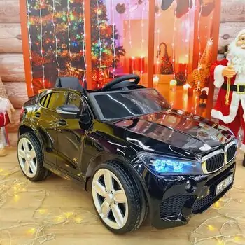 BMW Electric Car Painting Black - ელექტრო მანქანა კაუჩუკის საბურავებით