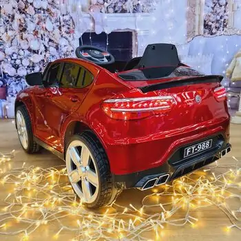 Mercedes Benz Electric Car Red - ელექტრო მანქანა კაუჩუკის საბურავებით, 5 image