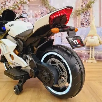 Electric Motorcycle White - ელექტრო მოტოციკლი, 11 image