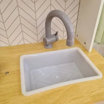Toy Wooden Kitchen For Baby Chef - ხის სათამაშო სამზარეულო, 4 image