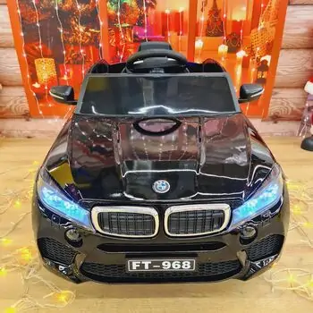 BMW Electric Car Painting Black - ელექტრო მანქანა კაუჩუკის საბურავებით, 3 image