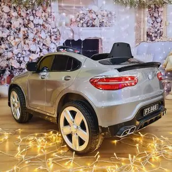 Mercedes Benz Electric Car Grey - ელექტრო მანქანა კაუჩუკის საბურავებით, 5 image