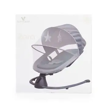 Cangaroo Electric Swing Zara Dark Grey საბავშვო ელექტრო შეზლონგი, 8 image