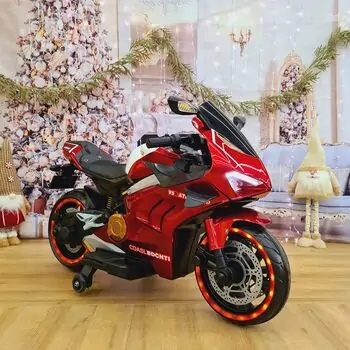 Electric Motorcycle Red - ელექტრო მოტოციკლი, 5 image