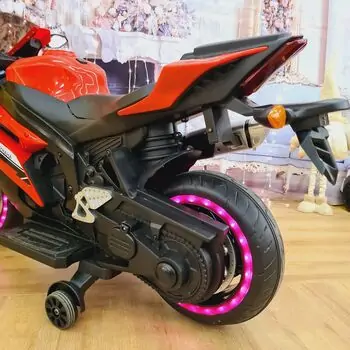 Electric Motorcycle Red - ელექტრო მოტოციკლი, 7 image