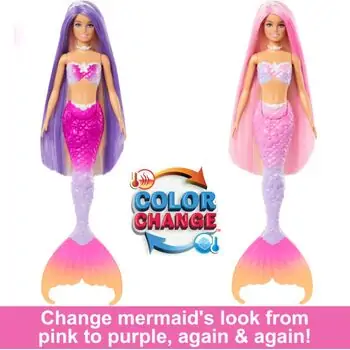 Barbie “Malibu” Mermaid Doll With Color Change Feature - ბარბის თოჯინა აქსესუარებით, 3 image