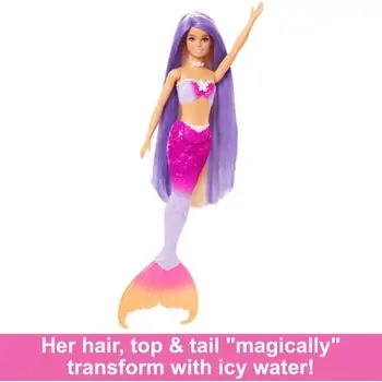Barbie “Malibu” Mermaid Doll With Color Change Feature - ბარბის თოჯინა აქსესუარებით, 4 image