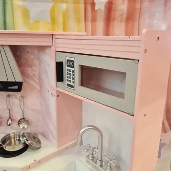 Toy Wooden Kitchen With Accessories - ხის სათამაშო სამზარეულო, 6 image