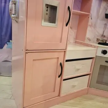Toy Wooden Kitchen With Accessories - ხის სათამაშო სამზარეულო, 13 image