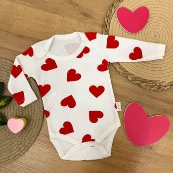 Love Bodysuit White -  ჩვილის ბოდე