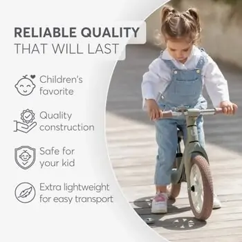 KikkaBoo Balance bike Lanser Grey საბავშვო ველოსიპედი (ბალანს ბაიკი), 8 image