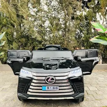 Electric Jeep Lexus Painted Black - ელექტრო მანქანა კაუჩუკის საბურავებით, 3 image