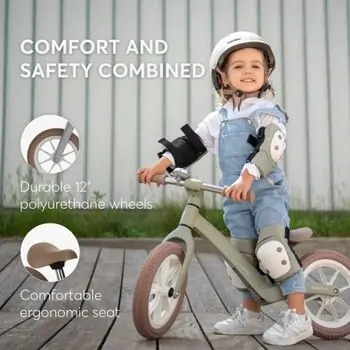 KikkaBoo Balance bike Lanser Grey საბავშვო ველოსიპედი (ბალანს ბაიკი), 6 image
