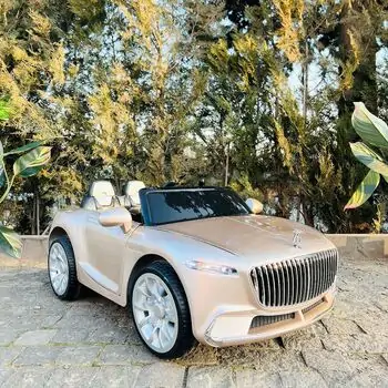 Electric Car Painted Golden - ელექტრო მანქანა კაუჩუკის საბურავებით