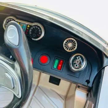 Electric Car Painted Golden - ელექტრო მანქანა კაუჩუკის საბურავებით, 7 image