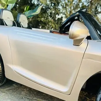 Electric Car Painted Golden - ელექტრო მანქანა კაუჩუკის საბურავებით, 10 image