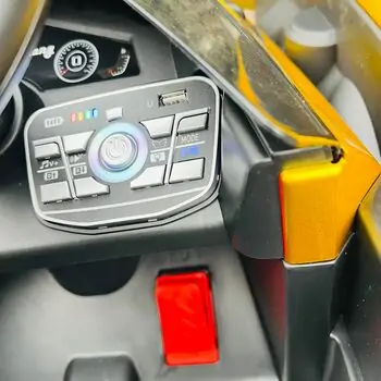 Lamborghini V12 Sports Car Painted Golden - ელექტრო მანქანა კაუჩუკის საბურავებით, 6 image