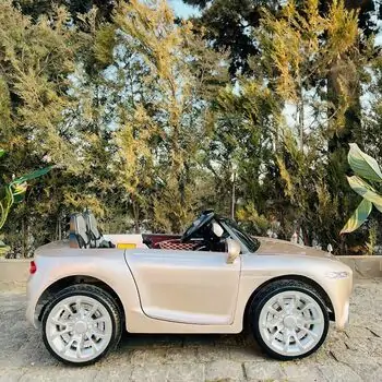 Electric Car Painted Golden - ელექტრო მანქანა კაუჩუკის საბურავებით, 3 image