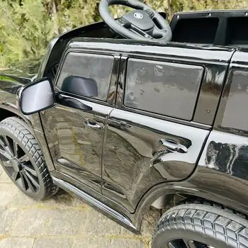 Electric Jeep Lexus Painted Black - ელექტრო მანქანა კაუჩუკის საბურავებით, 6 image