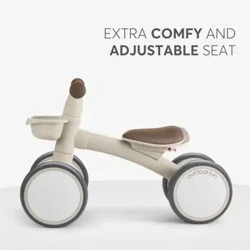 KikkaBoo Ride On Zipi Beige სამ თვლიანი ველოსიპედი, 5 image