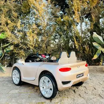Electric Car Painted Golden - ელექტრო მანქანა კაუჩუკის საბურავებით, 2 image