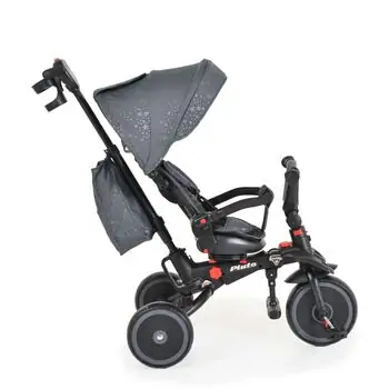 Byox Tricycle Pluto Grey სასეირნო ველო-ეტლი, 8 image