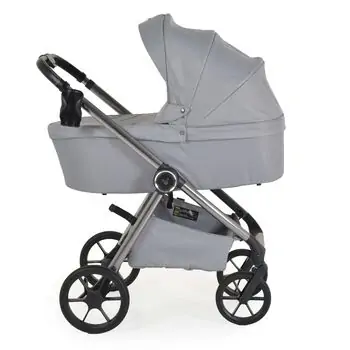 Cangaroo Baby Stroller 4 in 1 Unique Cloud Silver - ეტლის კომპლექტი, 12 image