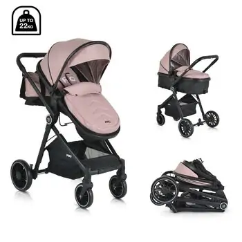 Moni 3 In 1 Set Rio Pink Witt Multi Car Seat საბავშვო ტრანსფორმერი ეტლის კომპლექტი, 2 image