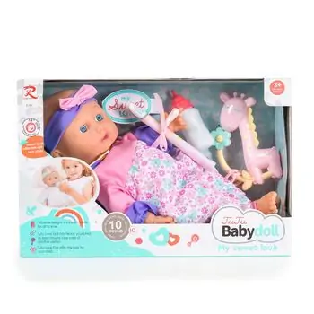 Tutu Love Doll with stuffed body and sound Owl 36 cm სათამაშო თოჯინა