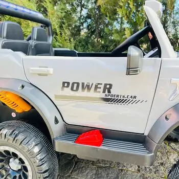 Power Sport Car Grey With Light - ელექტრო მანქანა, 16 image