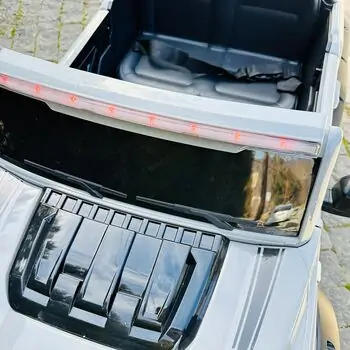 Power Sport Car Grey With Light - ელექტრო მანქანა, 13 image