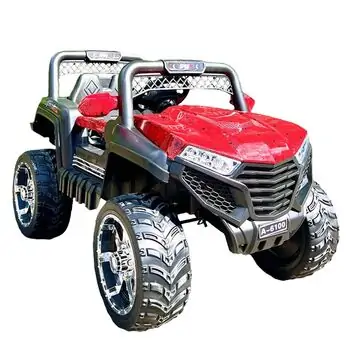 Big Electric Car Painted Red - ელექტრო მანქანა კაუჩუკის საბურავებით, 5 image