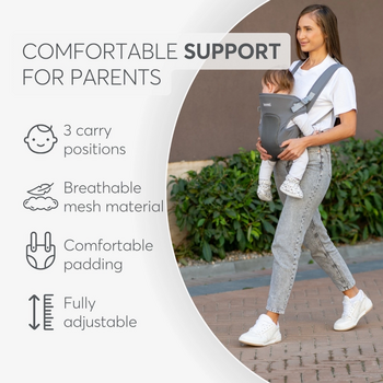 KikkaBoo Carrier Myra Mesh Beige კენგურუ, 7 image