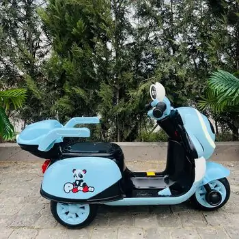 Panda Motorcycle Blue - ელექტრო მოტოციკლი, 3 image