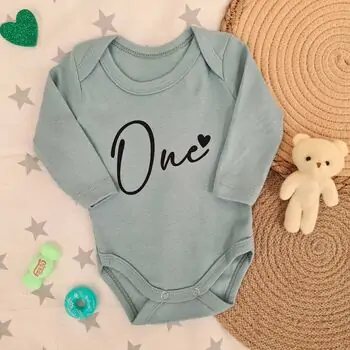 One With Heart Bodysuit - ჩვილის ბოდე