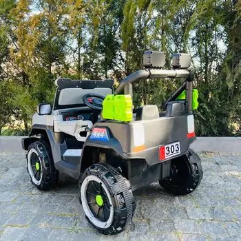 Off Road 4x4 Jeep Car Grey - ელექტრო მანქანა, 5 image