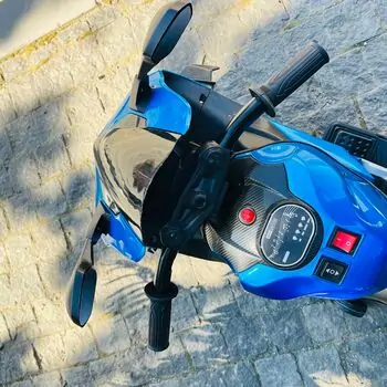 Super Motorcycle Painting Blue With Light Wheel - ელექტრო მოტოციკლი, 7 image