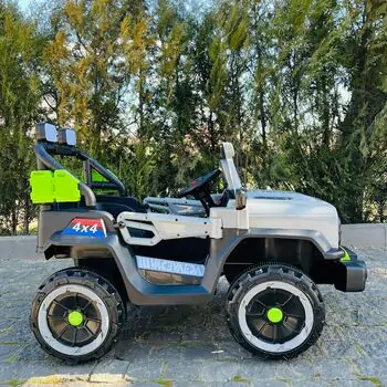 Off Road 4x4 Jeep Car Grey - ელექტრო მანქანა, 4 image