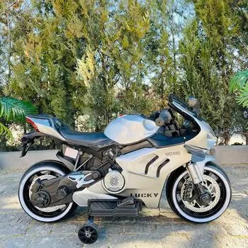 Super Motorcycle Painting Grey With Light Wheel - ელექტრო მოტოციკლი, 4 image
