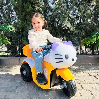 Electric Moped Hello Kitty Yellow - ელექტრო მოპედი, 2 image