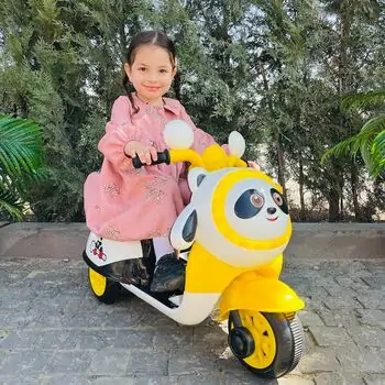 Panda Motorcycle Yellow - ელექტრო მოტოციკლი, 2 image