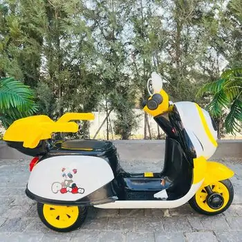 Panda Motorcycle Yellow - ელექტრო მოტოციკლი, 4 image