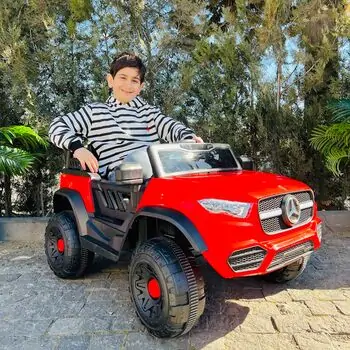 Mercedes Jeep Car Red - ელექტრო მანქანა, 2 image