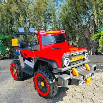 Off Road 4x4 Jeep Car Red - ელექტრო მანქანა