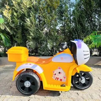Electric Moped Hello Kitty Yellow - ელექტრო მოპედი, 4 image