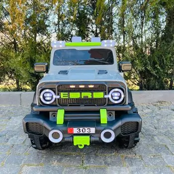 Off Road 4x4 Jeep Car Grey - ელექტრო მანქანა, 2 image