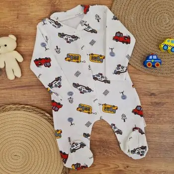 Little Car Romper  - ჩვილის რომპერი