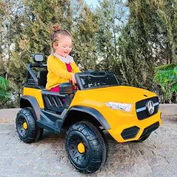 Mercedes Jeep Car Yellow - ელექტრო მანქანა, 2 image