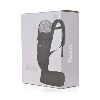Cangaroo Baby Carrier Bora Black BC2060 - კენგურუ, 4 image