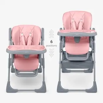 Kikkaboo Highchair Comfy + Pink  - საკვები სკამ-მაგიდა, 6 image